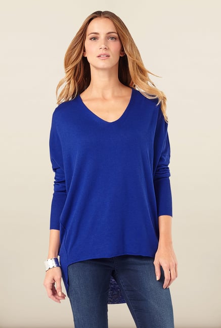 Phase Eight Blue High-Low Sweater Phase Eight Blue High-Low Sweater