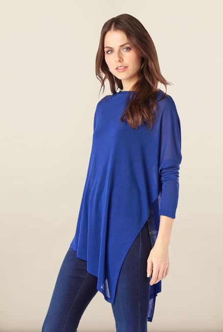 Phase Eight Blue Asymmetric Sweater Phase Eight Blue Asymmetric Sweater