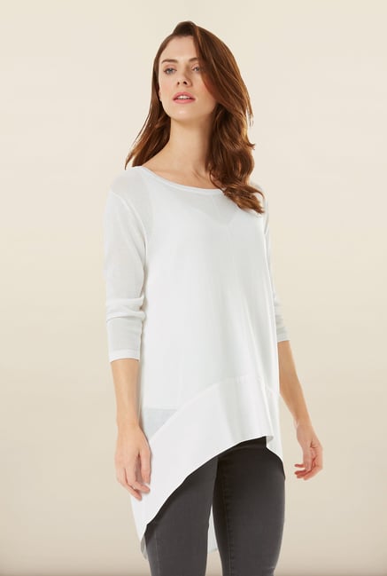 Phase Eight White High-Low Sweater Phase Eight White High-Low Sweater