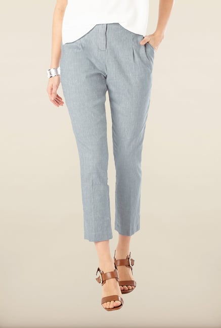 Phase Eight Grey Linen Trousers Phase Eight Grey Linen Trousers