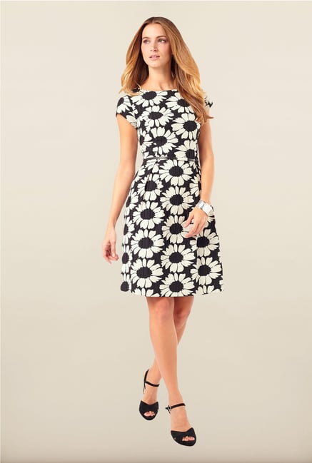 Phase Eight Black Floral Skater Dress Phase Eight Black Floral Skater Dress