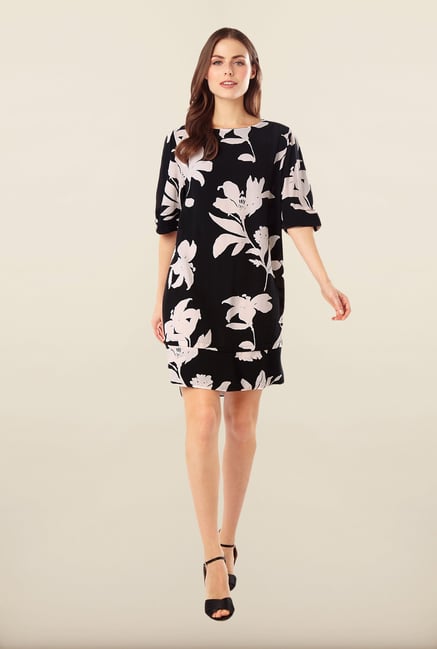 Phase Eight Black Floral Shift Dress Phase Eight Black Floral Shift Dress
