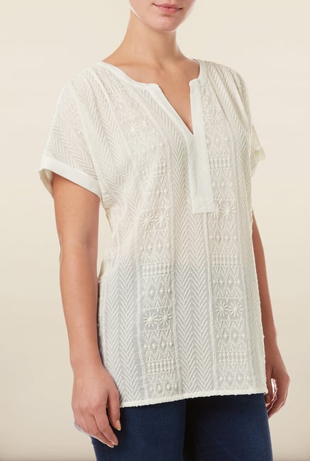 Phase Eight White Embroidered Tunic Phase Eight White Embroidered Tunic