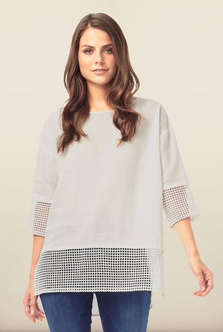 Phase Eight White Box Cut Top Phase Eight White Box Cut Top