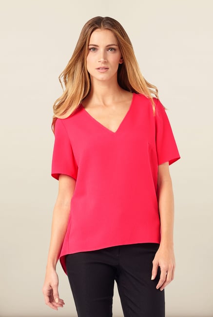 Phase Eight Pink Split Back Top Phase Eight Pink Split Back Top