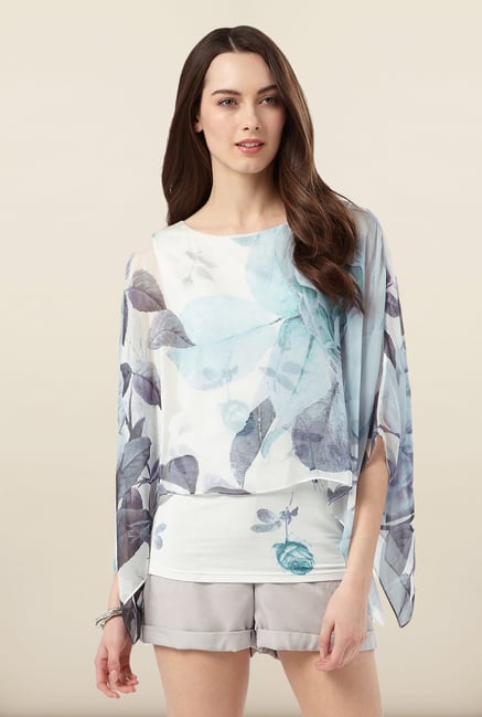Phase Eight White Rose Print Top Phase Eight White Rose Print Top