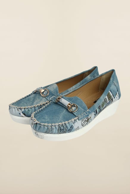 Cobblerz Blue Casual Moccasins Cobblerz Blue Casual Moccasins