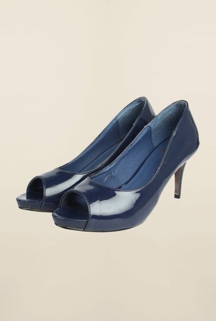Cobblerz Navy Stiletto Sandals Cobblerz Navy Stiletto Sandals