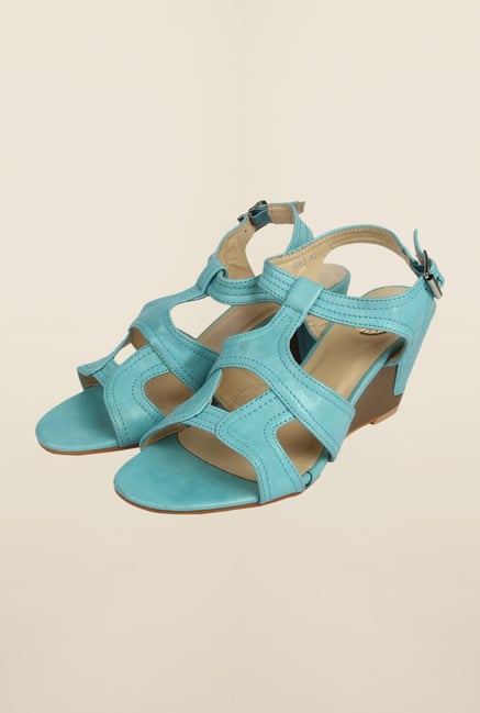 Cobblerz Aqua Wedge Sandals Cobblerz Aqua Wedge Sandals