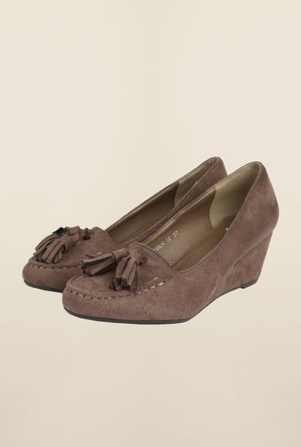Cobblerz Brown Wedge Shoes Cobblerz Brown Wedge Shoes