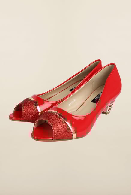 Cobblerz Red Peep Toe Shoes Cobblerz Red Peep Toe Shoes
