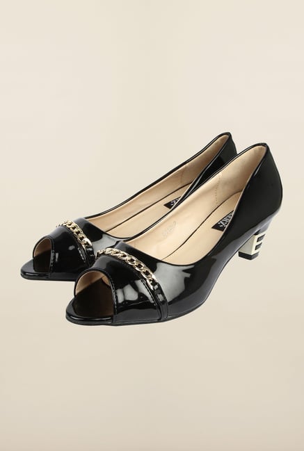 Cobblerz Black Peep Toe Shoes Cobblerz Black Peep Toe Shoes