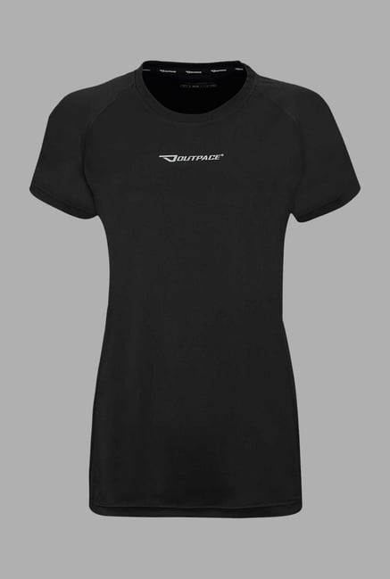 Outpace Black Running T Shirt Outpace Black Running T Shirt