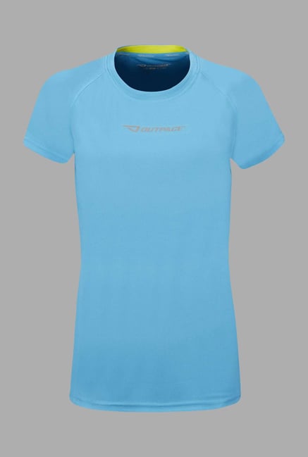 Outpace Blue Running T Shirt Outpace Blue Running T Shirt