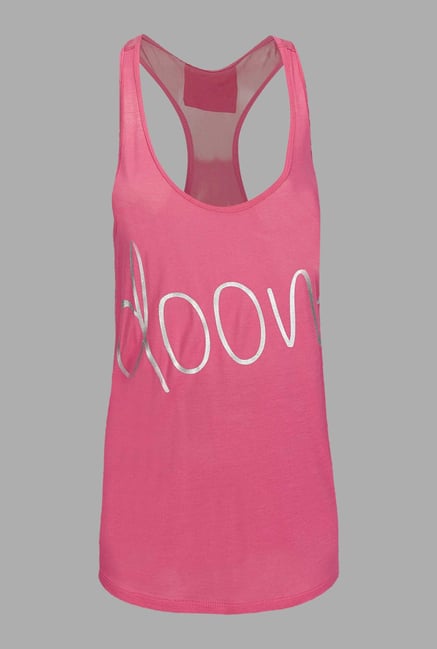 Doone Pink Printed Training Tank Top Doone Pink Printed Training Tank Top