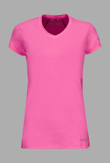 Outpace Pink V Neck Running T Shirt Outpace Pink V Neck Running T Shirt
