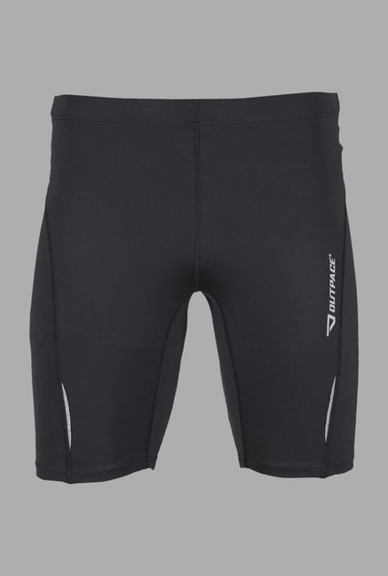 Outpace Black Slim Fit Running Shorts Outpace Black Slim Fit Running Shorts