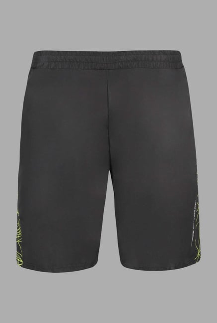 Outpace Black Solid Running Shorts Outpace Black Solid Running Shorts