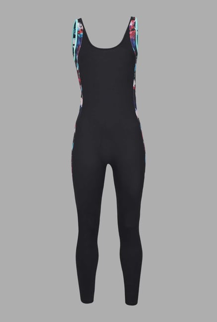 Doone Black Solid Training Jumpsuit Doone Black Solid Training Jumpsuit