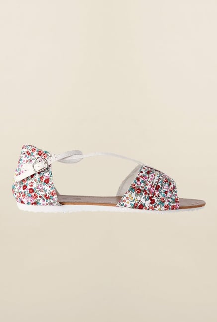 People White Ankle Strap Sandals People White Ankle Strap Sandals