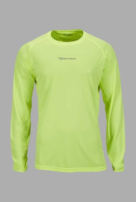 Outpace Lime Full Sleeves Sweatshirt Outpace Lime Full Sleeves Sweatshirt
