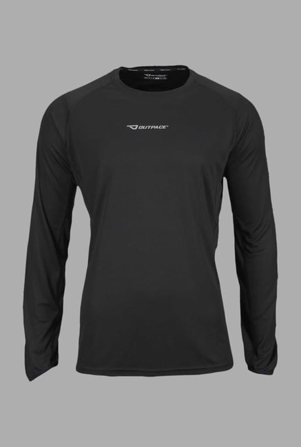 Outpace Black Full Sleeves Sweatshirt Outpace Black Full Sleeves Sweatshirt
