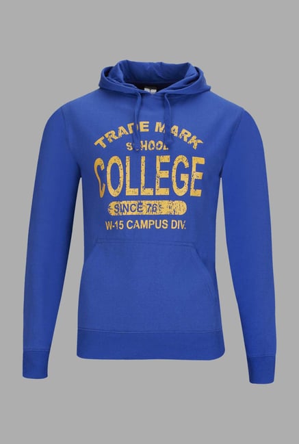 Doone Blue Graphic Printed Training Sweatshirt Doone Blue Graphic Printed Training Sweatshirt