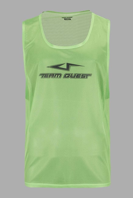Team Quest Lime U Neck Football Vest Team Quest Lime U Neck Football Vest