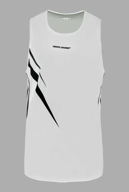 Team Quest White Basketball Singlet Team Quest White Basketball Singlet