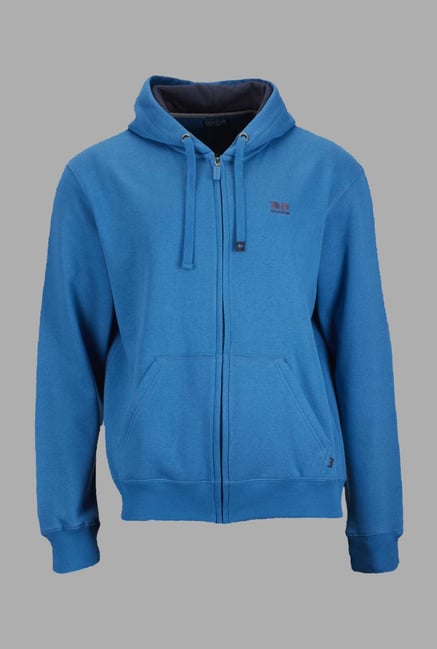 Doone Blue Solid Training Jacket Doone Blue Solid Training Jacket