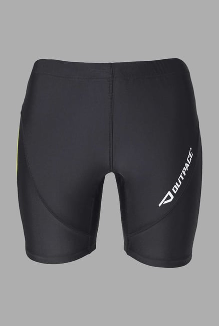 Outpace Lime Green & Black Running Shorts Outpace Lime Green & Black Running Shorts