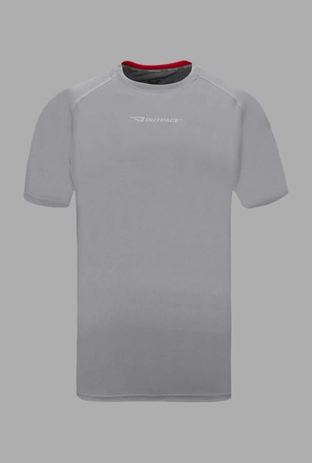 Outpace Grey Running T Shirt Outpace Grey Running T Shirt