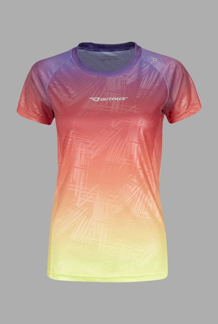 Outpace Pink Running T Shirt Outpace Pink Running T Shirt