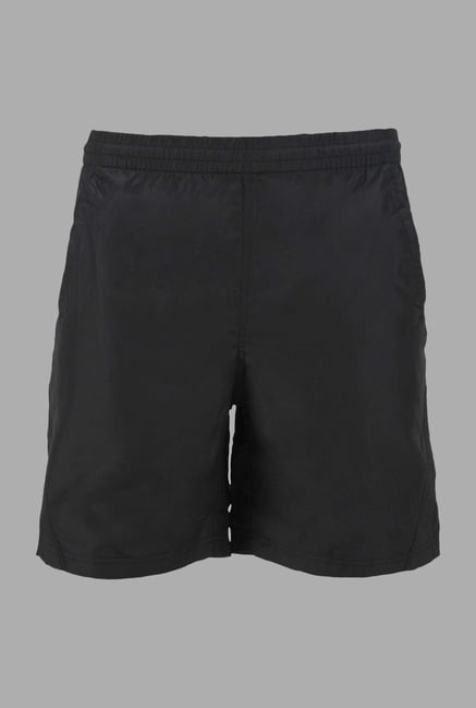 Doone Black Solid Training Shorts Doone Black Solid Training Shorts