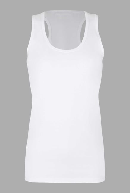 Doone White Slim Fit Training Singlet Doone White Slim Fit Training Singlet