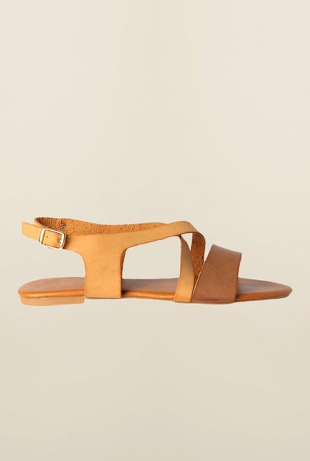 Allen Solly Brown & Tan Back Strap Sandals Allen Solly Brown & Tan Back Strap Sandals