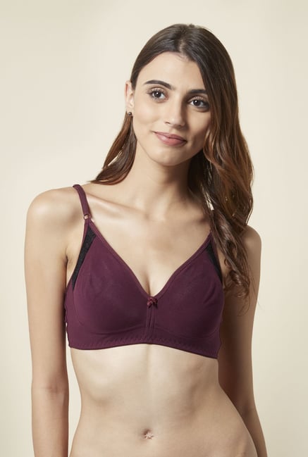 Little Lacy Plum Non Padded Bra Little Lacy Plum Non Padded Bra