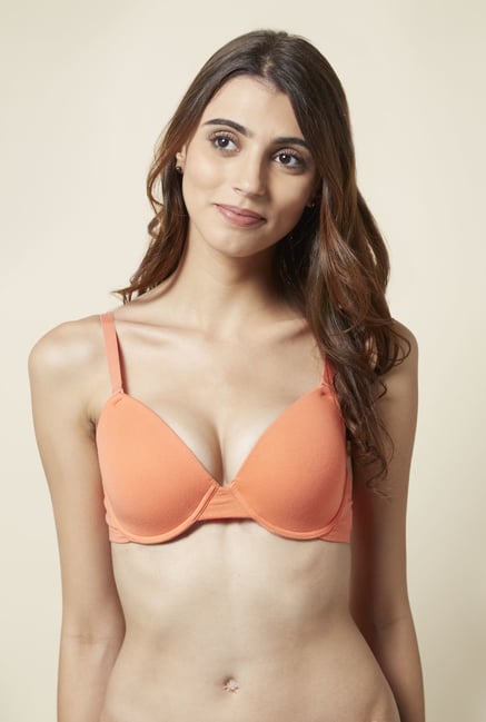 Little Lacy Orange Padded Bra Little Lacy Orange Padded Bra