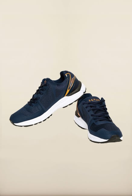 Seven Navy & Orange Running Shoes Seven Navy & Orange Running Shoes