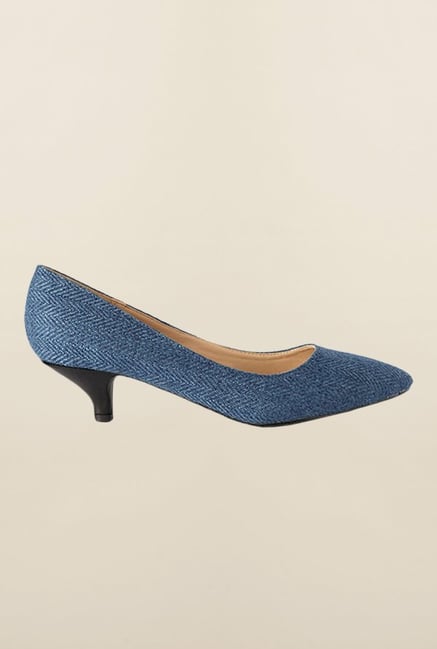 Allen Solly Navy Kitten Heel Shoes Allen Solly Navy Kitten Heel Shoes