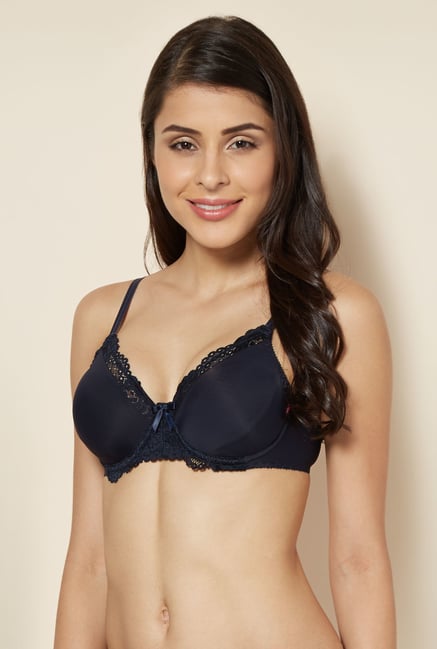 Enamor Navy Balconette Bra Enamor Navy Balconette Bra