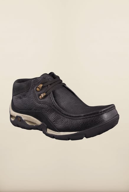 Woodland Black Casual Shoes Woodland Black Casual Shoes
