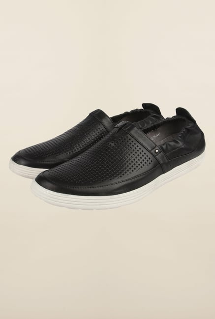 Cobblerz Black Casual Slip-Ons Cobblerz Black Casual Slip-Ons