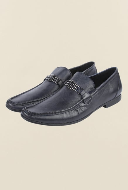 Cobblerz Navy Leather Casual Shoes Cobblerz Navy Leather Casual Shoes