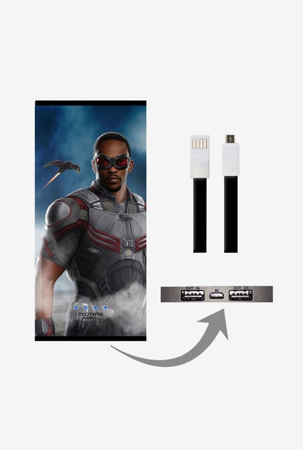Macmerise UNP8KMMM0560 Team Blue Falcon 8000 mAh Universal POwer Bank with Dual USB Output Macmerise UNP8KMMM0560 Team Blue Falcon 8000 mAh Universal POwer Bank with Dual USB Output