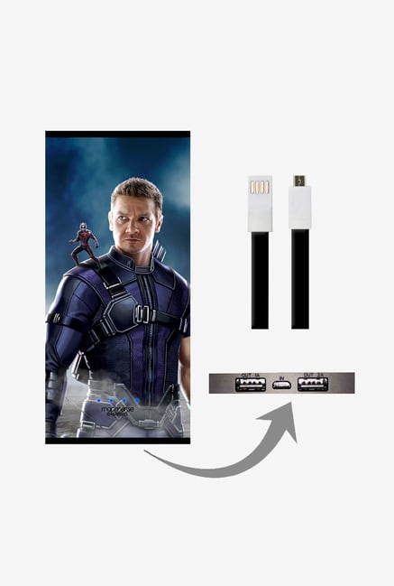 Macmerise UNP8KMMM0566 Team Blue Hawkeye 8000 mAh Universal POwer Bank with Dual USB Output Macmerise UNP8KMMM0566 Team Blue Hawkeye 8000 mAh Universal POwer Bank with Dual USB Output