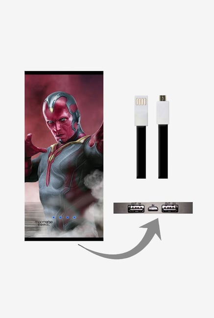 Macmerise UNP8KMMM0608 Team Red Vision 8000 mAh Universal POwer Bank with Dual USB Output Macmerise UNP8KMMM0608 Team Red Vision 8000 mAh Universal POwer Bank with Dual USB Output