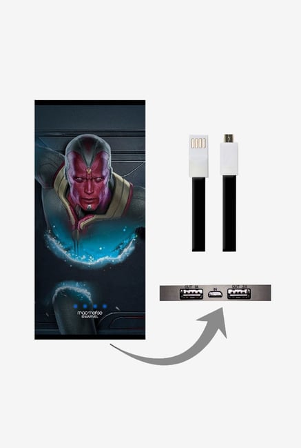 Macmerise UNP8KMMM0626 The Vision Stare 8000 mAh Universal POwer Bank with Dual USB Output Macmerise UNP8KMMM0626 The Vision Stare 8000 mAh Universal POwer Bank with Dual USB Output
