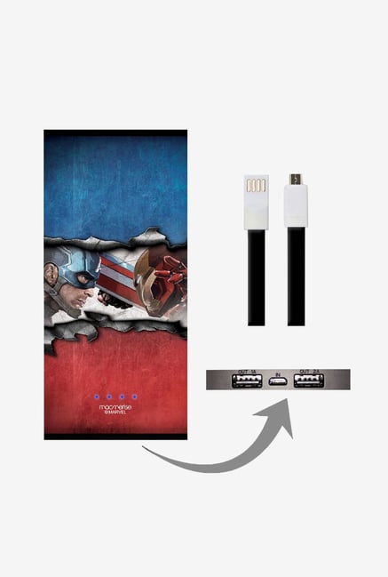Macmerise UNP8KMMM0632 Torn Apart 8000 mAh Universal POwer Bank with Dual USB Output Macmerise UNP8KMMM0632 Torn Apart 8000 mAh Universal POwer Bank with Dual USB Output