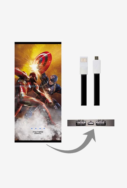 Macmerise UNP8KMMM0638 Ultimate Showdown 8000 mAh Universal POwer Bank with Dual USB Output Macmerise UNP8KMMM0638 Ultimate Showdown 8000 mAh Universal POwer Bank with Dual USB Output